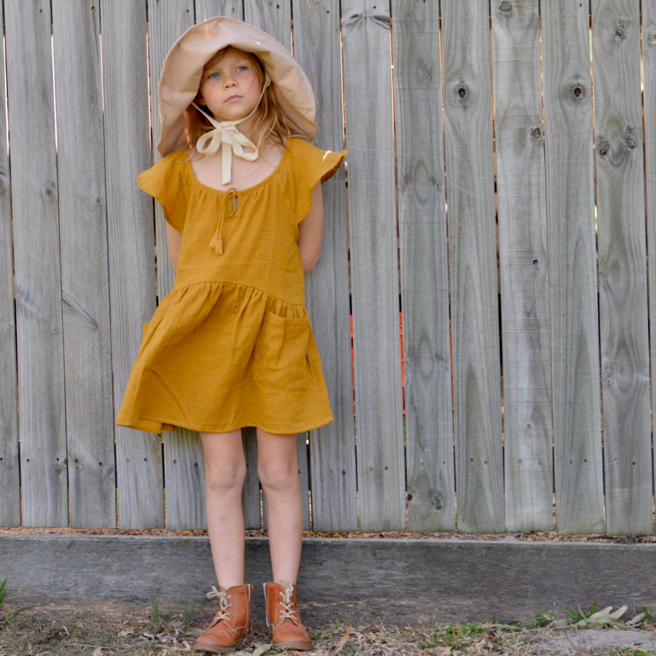 Gracie Dress - Mustard