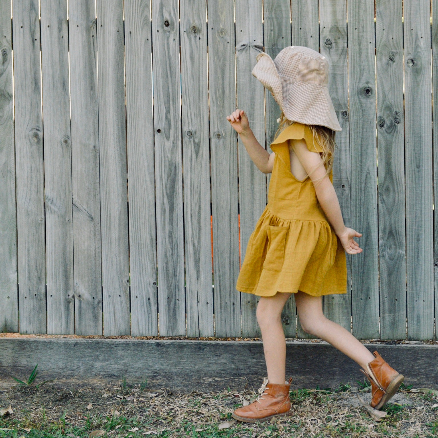 Gracie Dress - Mustard